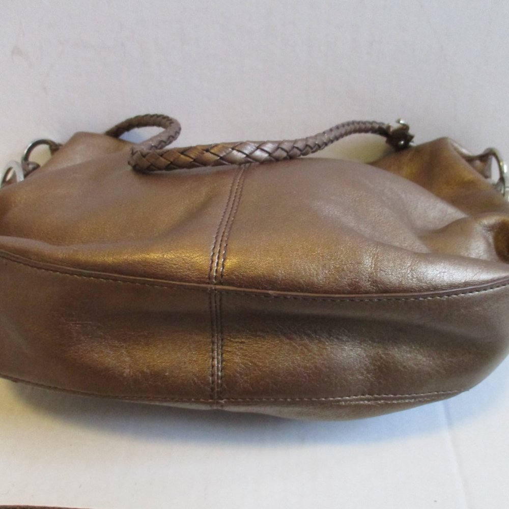 *Etienne Aigner Bronze Copper Iridescent RETRO Hobo Shoulder Bag - Picture 6 of 7